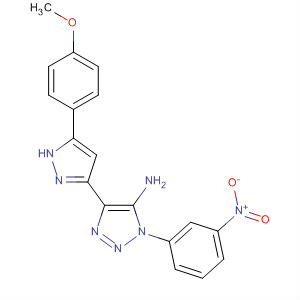 649571-48-2  1H-1,2,3-Triazol-5-amine,4-[5-(4-methoxyphenyl)-1H-pyrazol-3-yl]-1-(3-nitrophenyl)-