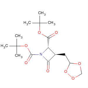 649572-73-6  1,2-Azetidinedicarboxylic acid, 4-oxo-3-(1,2,4-trioxolan-3-ylmethyl)-,bis(1,1-dimethylethyl) ester, (2S,3R)-