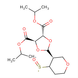 649721-38-0  1,3-Dioxolane-4,5-dicarboxylic acid,2-[(3R)-tetrahydro-4-oxo-2H-thiopyran-3-yl]-, bis(1-methylethyl) ester,(4R,5R)-
