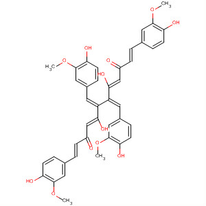 649723-74-0  1,4,8,11-Dodecatetraene-3,10-dione,5,8-dihydroxy-1,12-bis(4-hydroxy-3-methoxyphenyl)-6,7-bis[(4-hydroxy-3-methoxyphenyl)methylene]-, (1E,4Z,6E,7E,8Z,11E)-