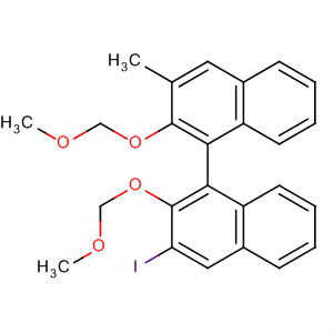 649724-01-6  1,1'-Binaphthalene, 3-iodo-2,2'-bis(methoxymethoxy)-3'-methyl-, (1R)-