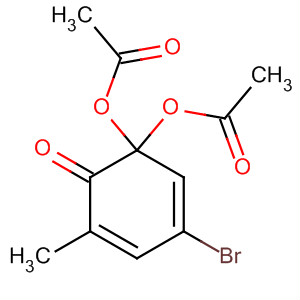 64274-94-8  2,4-Cyclohexadien-1-one, 6,6-bis(acetyloxy)-4-bromo-2-methyl-