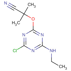 64288-34-2  Propanenitrile,2-[[4-chloro-6-(ethylamino)-1,3,5-triazin-2-yl]oxy]-2-methyl-