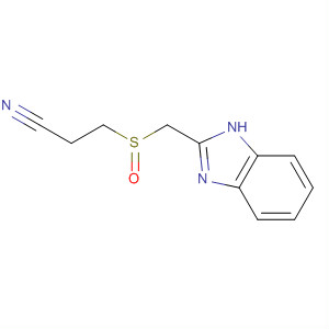 64299-88-3  Propanenitrile, 3-[(1H-benzimidazol-2-ylmethyl)sulfinyl]-