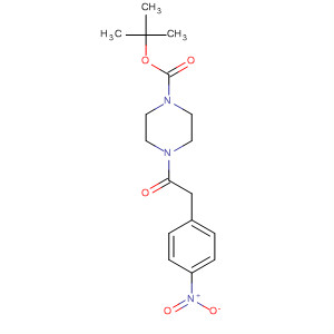 643087-38-1  1-Piperazinecarboxylic acid, 4-[(4-nitrophenyl)acetyl]-, 1,1-dimethylethylester