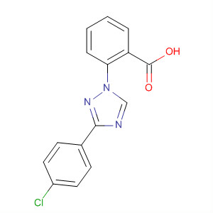 64310-37-8  Benzoic acid, 2-[3-(4-chlorophenyl)-1H-1,2,4-triazol-1-yl]-