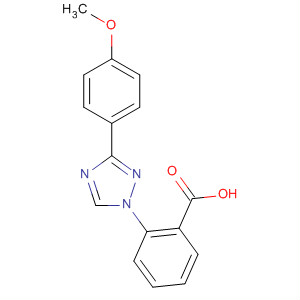 64310-39-0  Benzoic acid, 2-[3-(4-methoxyphenyl)-1H-1,2,4-triazol-1-yl]-