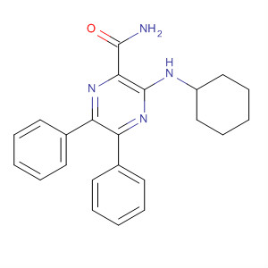 64344-98-5  Pyrazinecarboxamide, 3-(cyclohexylamino)-5,6-diphenyl-