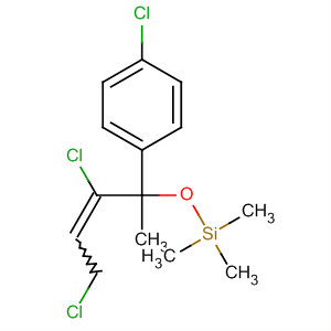 64362-04-5  Silane,[[2,4-dichloro-1-(4-chlorophenyl)-1-methyl-2-butenyl]oxy]trimethyl-