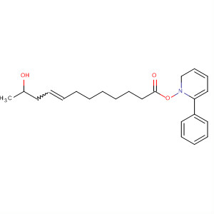 64418-71-9  8-Dodecenoic acid, 11-hydroxy-, 6-phenyl-2-pyridinyl ester, (E)-