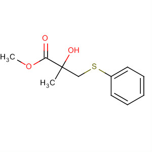64454-43-9  Propanoic acid, 2-hydroxy-2-methyl-3-(phenylthio)-, methyl ester