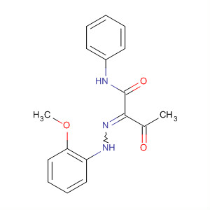 64469-09-6  Butanamide, 2-[(2-methoxyphenyl)hydrazono]-3-oxo-N-phenyl-