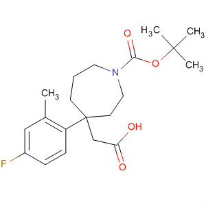 644982-08-1  1H-Azepine-4-acetic acid,1-[(1,1-dimethylethoxy)carbonyl]-4-(4-fluoro-2-methylphenyl)hexahydro-