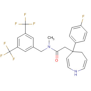 644983-08-4  1H-Azepine-4-acetamide,N-[[3,5-bis(trifluoromethyl)phenyl]methyl]-4-(4-fluorophenyl)hexahydro-N-methyl-