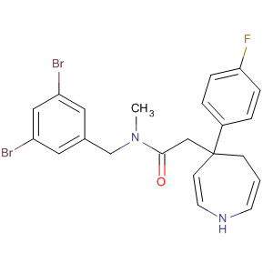 644983-63-1  1H-Azepine-4-acetamide,N-[(3,5-dibromophenyl)methyl]-4-(4-fluorophenyl)hexahydro-N-methyl-