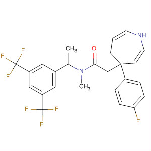644984-29-2  1H-Azepine-4-acetamide,N-[1-[3,5-bis(trifluoromethyl)phenyl]ethyl]-4-(4-fluorophenyl)hexahydro-N-methyl-