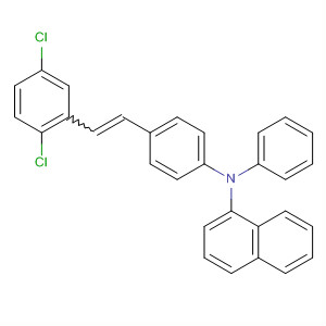 644996-75-8  1-Naphthalenamine,N-[4-[2-(2,5-dichlorophenyl)ethenyl]phenyl]-N-phenyl-