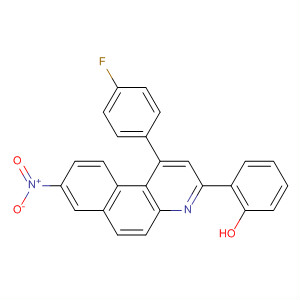 64516-21-8  Phenol, 2-[1-(4-fluorophenyl)-8-nitrobenzo[f]quinolin-3-yl]-