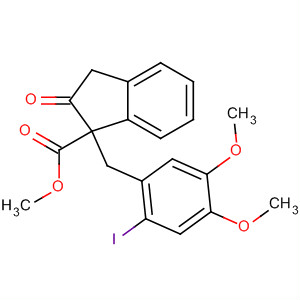 645388-41-6  1H-Indene-1-carboxylic acid,2,3-dihydro-1-[(2-iodo-4,5-dimethoxyphenyl)methyl]-2-oxo-, methyl ester