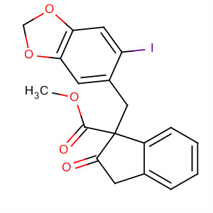 645388-42-7  1H-Indene-1-carboxylic acid,2,3-dihydro-1-[(6-iodo-1,3-benzodioxol-5-yl)methyl]-2-oxo-, methyl ester