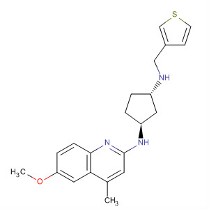 645400-27-7  1,3-Cyclopentanediamine,N-(6-methoxy-4-methyl-2-quinolinyl)-N'-(3-thienylmethyl)-, (1S,3S)-