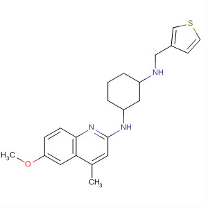 645400-31-3  1,3-Cyclohexanediamine,N-(6-methoxy-4-methyl-2-quinolinyl)-N'-(3-thienylmethyl)-