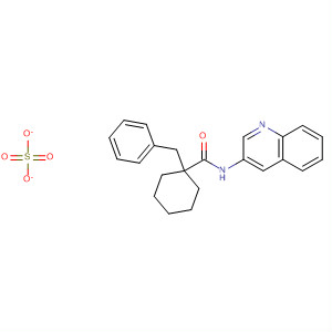 645408-05-5  Cyclohexanecarboxamide, 1-(phenylmethyl)-N-3-quinolinyl-, sulfate(1:1)