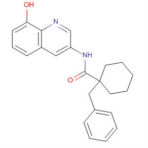 645408-31-7  Cyclohexanecarboxamide, N-(8-hydroxy-3-quinolinyl)-1-(phenylmethyl)-