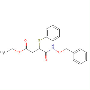 645415-62-9  Butanoic acid, 4-oxo-4-[(phenylmethoxy)amino]-3-(phenylthio)-, ethylester