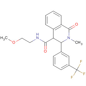 646028-61-7  4-Isoquinolinecarboxamide,1,2,3,4-tetrahydro-N-(2-methoxyethyl)-2-methyl-1-oxo-3-[3-(trifluoromethyl)phenyl]-