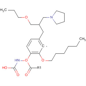 646519-34-8  Carbamic acid, [2-(hexyloxy)phenyl]-,2-(propoxymethyl)-3-(1-pyrrolidinyl)propyl ester