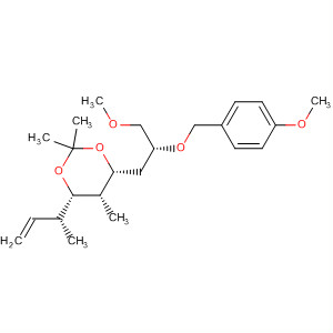 646520-74-3  1,3-Dioxane,4-[(2R)-3-methoxy-2-[(4-methoxyphenyl)methoxy]propyl]-2,2,5-trimethyl-6-[(1R)-1-methyl-2-propenyl]-, (4R,5S,6S)-