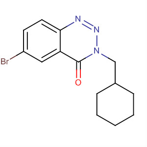 646525-16-8  1,2,3-Benzotriazin-4(3H)-one, 6-bromo-3-(cyclohexylmethyl)-