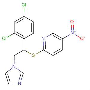 64007-32-5  Pyridine,2-[[1-(2,4-dichlorophenyl)-2-(1H-imidazol-1-yl)ethyl]thio]-5-nitro-