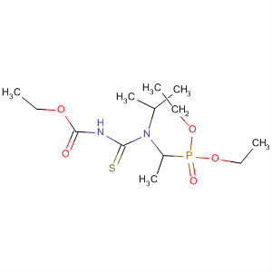 64015-83-4  7-Oxa-2,4-diaza-6-phosphanonanoic acid,6-ethoxy-5-methyl-4-(1-methylethyl)-3-thioxo-, ethyl ester, 6-oxide