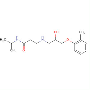 64018-01-5  Propanamide,3-[[2-hydroxy-3-(2-methylphenoxy)propyl]amino]-N-(1-methylethyl)-