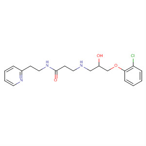 64018-16-2  Propanamide,3-[[3-(2-chlorophenoxy)-2-hydroxypropyl]amino]-N-[2-(2-pyridinyl)ethyl]-