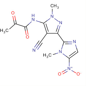 64021-41-6  Propanamide,N-[4-cyano-1-methyl-3-(1-methyl-5-nitro-1H-imidazol-2-yl)-1H-pyrazol-5-yl]-2-oxo-