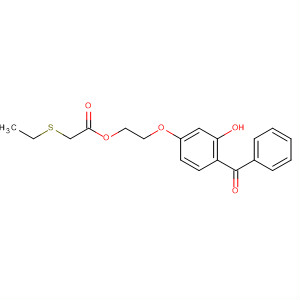 64022-26-0  Acetic acid, (ethylthio)-, 2-(4-benzoyl-3-hydroxyphenoxy)ethyl ester