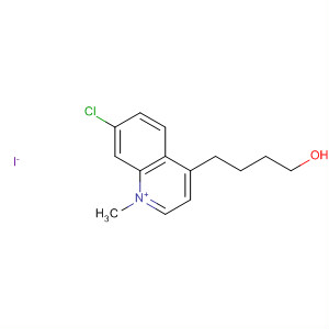 64025-34-9  Quinolinium, 7-chloro-4-(4-hydroxybutyl)-1-methyl-, iodide