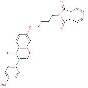 640275-73-6  1H-Isoindole-1,3(2H)-dione,2-[4-[[3-(4-hydroxyphenyl)-4-oxo-4H-1-benzopyran-7-yl]oxy]butyl]-