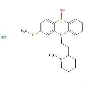 64029-80-7  5l4-Phenothiazin-5-yl,5,10-dihydro-5-hydroxy-10-[2-(1-methyl-2-piperidinyl)ethyl]-2-(methylthio)-, monohydrochloride