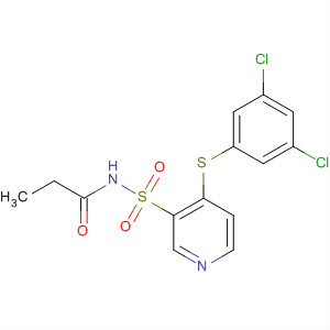 64063-33-8  Propanamide, N-[[4-[(3,5-dichlorophenyl)thio]-3-pyridinyl]sulfonyl]-