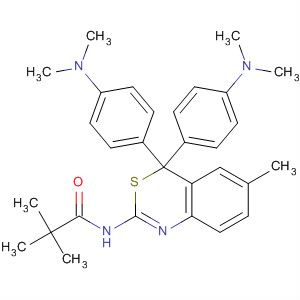 64072-01-1  Propanamide,N-[4,4-bis[4-(dimethylamino)phenyl]-6-methyl-4H-3,1-benzothiazin-2-yl]-2,2-dimethyl-