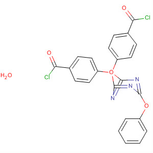 64074-96-0  Benzoyl chloride, 4,4'-[(6-phenoxy-1,3,5-triazine-2,4-diyl)bis(oxy)]bis-