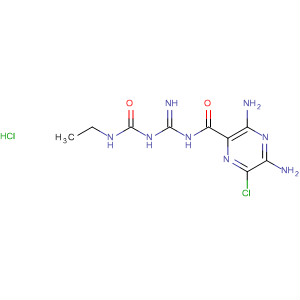 64077-41-4  Pyrazinecarboxamide,3,5-diamino-6-chloro-N-[[[(ethylamino)carbonyl]amino]iminomethyl]-,monohydrochloride