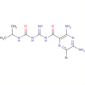 64077-47-0  Pyrazinecarboxamide,3,5-diamino-6-bromo-N-[imino[[[(1-methylethyl)amino]carbonyl]amino]methyl]-