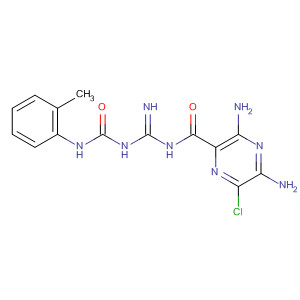 64077-56-1  Pyrazinecarboxamide,3,5-diamino-6-chloro-N-[imino[[[(2-methylphenyl)amino]carbonyl]amino]methyl]-