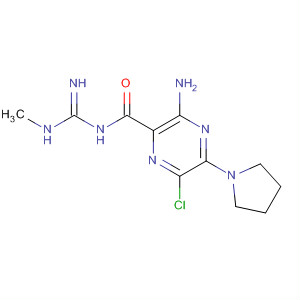 64077-61-8  Pyrazinecarboxamide,3-amino-6-chloro-N-[imino(methylamino)methyl]-5-(1-pyrrolidinyl)-
