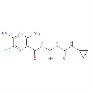 64077-83-4  Pyrazinecarboxamide,3,5-diamino-6-chloro-N-[[[(cyclopropylamino)carbonyl]amino]iminomethyl]-
